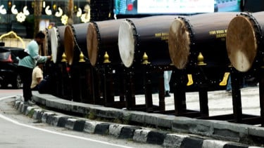 Berita Foto: Pemprov DKI Hadirkan "Eid Mubarak Jakarta, Rhythm of Fountain" di Bundaran HI