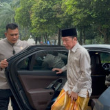 Jokowi Salat Idulfitri Bareng Iriana dan Kaesang di GBK