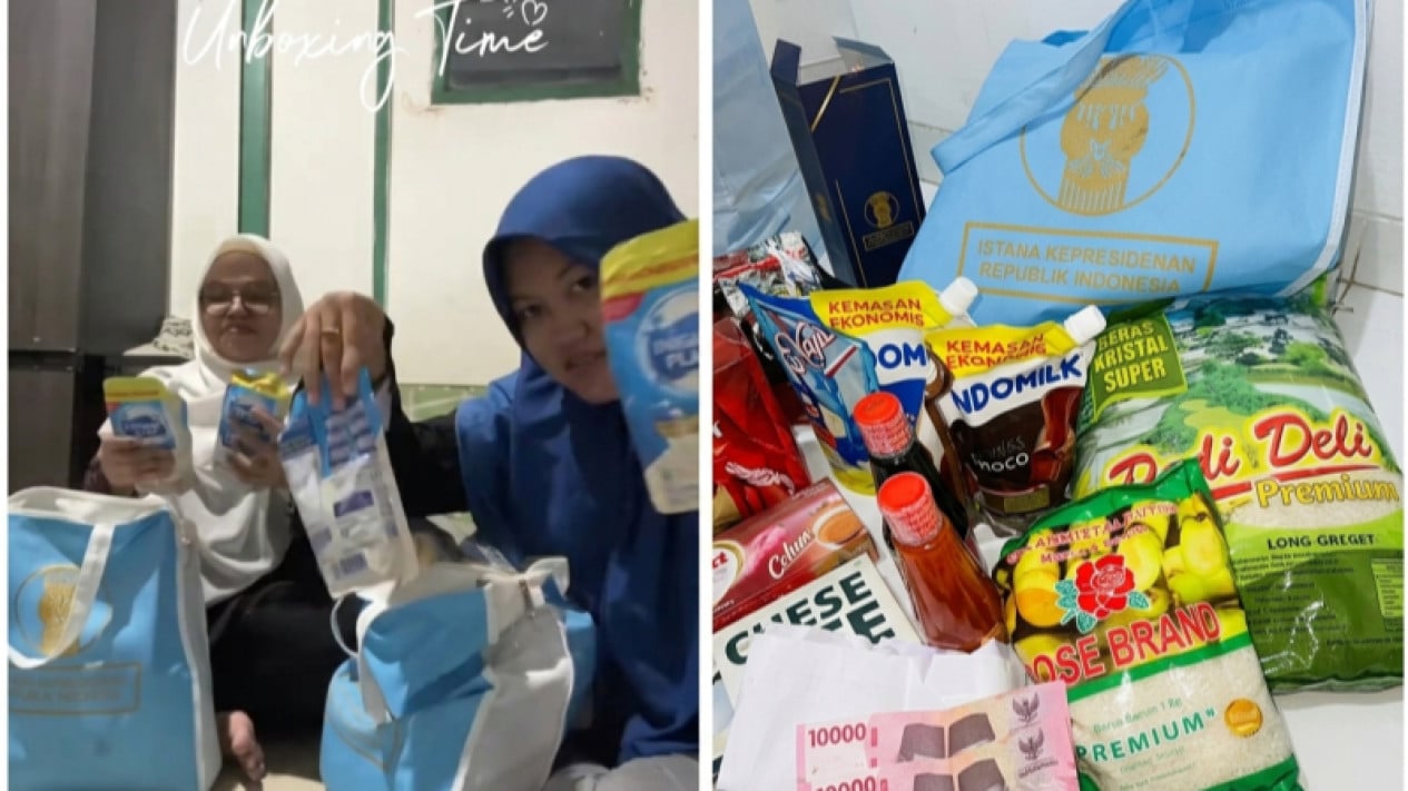 Warga Unboxing Hampers Lebaran dari Presiden Prabowo, Isinya Bikin Melongo
            - galeri foto