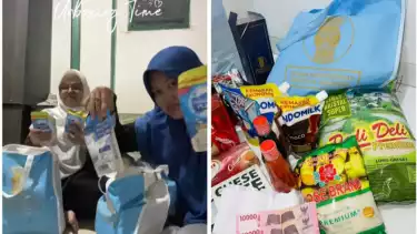 Warga Unboxing Hampers Lebaran dari Presiden Prabowo, Isinya Bikin Melongo