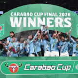 Tumbangkan Arsenal 2-0, Manchester City Resmi Juara Carabao Cup 2025-2026