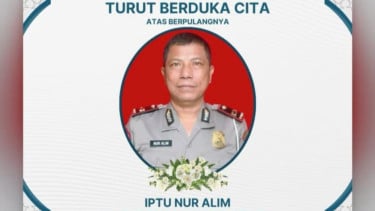 Lagi, Diduga Kelelahan Kepala Pospam Tugu Iptu Nur Alim Gugur Ketika Amankan Lebaran di Yogyakarta