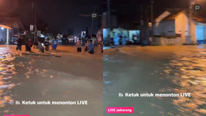 Viral Jalur Pantura Banjir, Kendaraan Motor dan Mobil Tidak Bisa Melintas