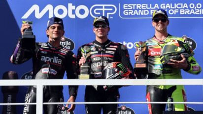 Finis 1-2 di Brasil, Aprilia Kirim Sinyal Kuat Jelang MotoGP Amerika 2026