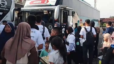 Hampir Seribu Pemudik Kembali Ke Jakarta dengan Bus Gratis yang Digelar Pertamina