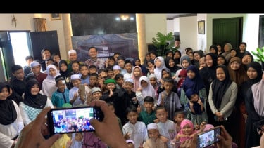 Bareng Anak Yatim, Boni Hargens Golar Doa untuk Perdamaian Dunia