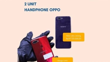 Dua HP Oppo Senilai Rp59 Juta yang Dilelang KPK Tak Dilunasi Pemenang
