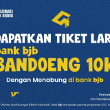 Kesempatan Terbatas, bank bjb Buka Promo Tiket Lari Bandoeng 10K untuk Nasabah