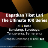 bank bjb Hadirkan Promo Bundling Ultimate 10K, Cara Mudah Dapat Tiket Lari Sambil Menabung