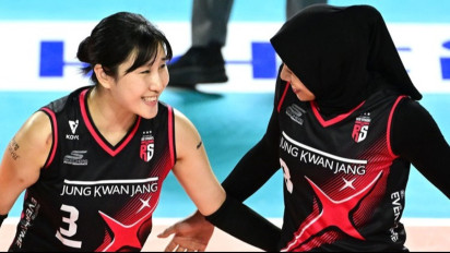 Momen Reuni Red Sparks di Surabaya, Megawati Hangestri Kembali Jadi Perbincangan Media Korea