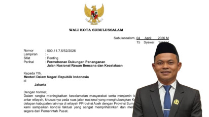 Sering Makan Korban, Wali Kota Subulussalam Minta Pemerintah Pusat Tangani Jalan Rawan di Kedabuhan