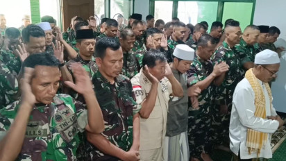 Tiga Prajurit TNI Gugur di Lebanon, Kodim 0830 Surabaya Gelar Salat Gaib