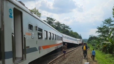 KA Bangunkarta Anjlok di Bumiayu Brebes, 8 Perjalanan KA di Wilayah Daop 6 Terpaksa Memutar