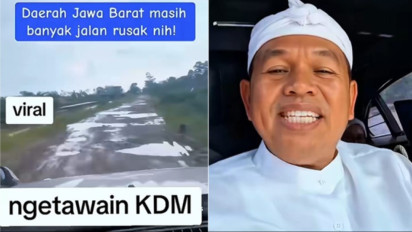 Dedi Mulyadi Ditertawakan Karena Jalan Rusak di Jonggol, KDM Malah Curiga: Teteh Akang Mau Kemana Atuh?