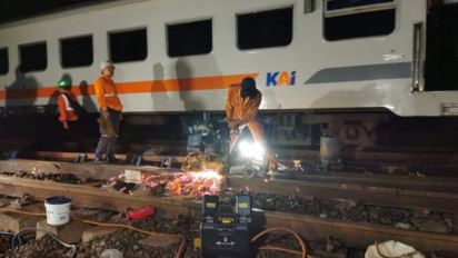KAI 5 Purwokerto Normalisasi Jalur Bumiayu Brebes Usai Insiden KA Bangunkarta Anjlok