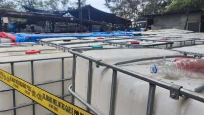 Polda Lampung Bongkar Penyelewengan Solar Subsidi, 203 Ribu Liter Disita dari Tiga Gudang