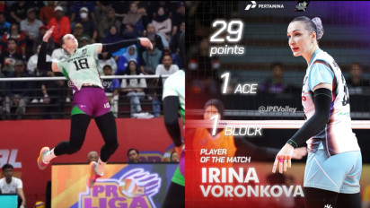 Mengenal Irina Voronkova, Mesin Pencetak Poin yang Bawa Jakarta Pertamina Enduro Melonjak di Final Four Proliga 2026!