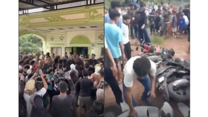 Kronologi Ribuan Warga Ngamuk Rusak Rumah Bandar Narkoba Lantaran Lemahnya Aparat Hukum Rokan Hilir