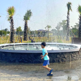 Taman Kagama Lamongan Diserbu Warga, Air Mancur Menari Jadi Favorit Pengunjung