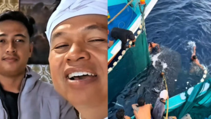 Dedi Mulyadi Undang Nelayan Malang yang Selamatkan Hiu Paus, Ucapkan Terima Kasih atas Aksi Heroik Mereka