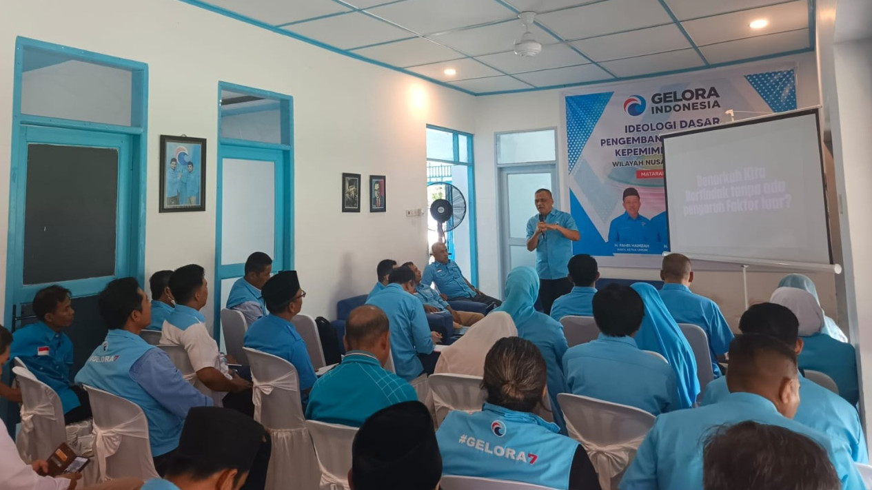 Kader Gelora NTB Didorong Perkuat Ideologi Partai, Targetkan Indonesia Jadi Kekuatan Dunia
            - galeri foto