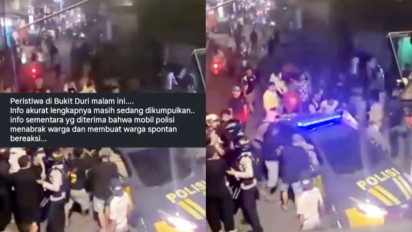 Polisi Bantah Mobil Patroli Tabrak Warga saat Bubarkan Tawuran di Tebet Jaksel, Begini Faktanya