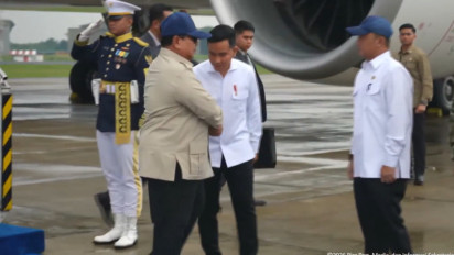 Usai Diplomasi Maraton Rusia–Prancis, Prabowo Tiba di Tanah Air Disambut Gibran Rakabuming