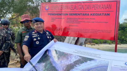 KKP Hentikan Sementara Reklamasi Ilegal PT Harap Panjang di Pulau Lingga Kepri