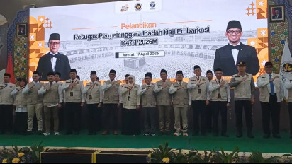 Menteri Haji dan Umrah Lantik Pengurus PPIH Embarkasi, Semua Visa sudah Beres