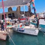 Sempat Terhadang Badai di Barcelona, Armada Global Sumud Flotilla Kembali Angkat Jangkar Menuju Gaza