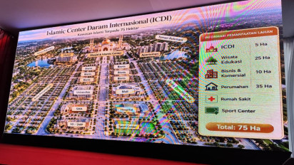Proyek ICDI Resmi Dicanangkan, Daram Mau Bangun Islamic Center 75 Hektar Bertaraf Internasional