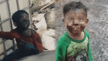 Kisah Haru Azil, Bocah Cemong Pengantar Angsuran Bantu Ibu Bekerja di Pabrik Arang Demi Bayar Cicilan Viral