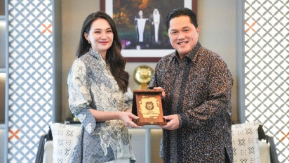 Demi Kemajuan Olahraga di Malut, Gubernur Sherly Tjoanda Rela Terbang Langsung ke Jakarta Temui Menpora Erick Thohir
