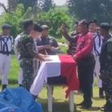 Upacara Militer Pemakaman Pilot Helikopter PK-CFX di Sidoarjo