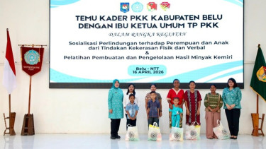 Kunjungi Belu NTT, Ketum TP PKK Tri Tito Karnavian Dorong Perlindungan Perempuan dan Anak terhadap Kekerasan