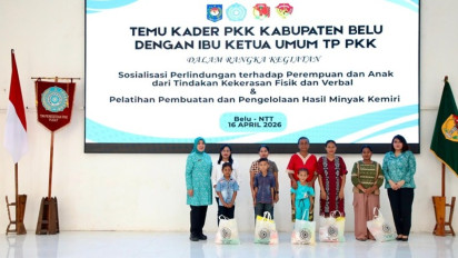 Kunjungi Belu NTT, Ketum TP PKK Tri Tito Karnavian Dorong Perlindungan Perempuan dan Anak terhadap Kekerasan