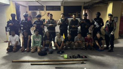 Asik Minum-minum Sejumlah Pemuda di Jaktim Digelandang Polisi, Diduga Hendak Tawuran