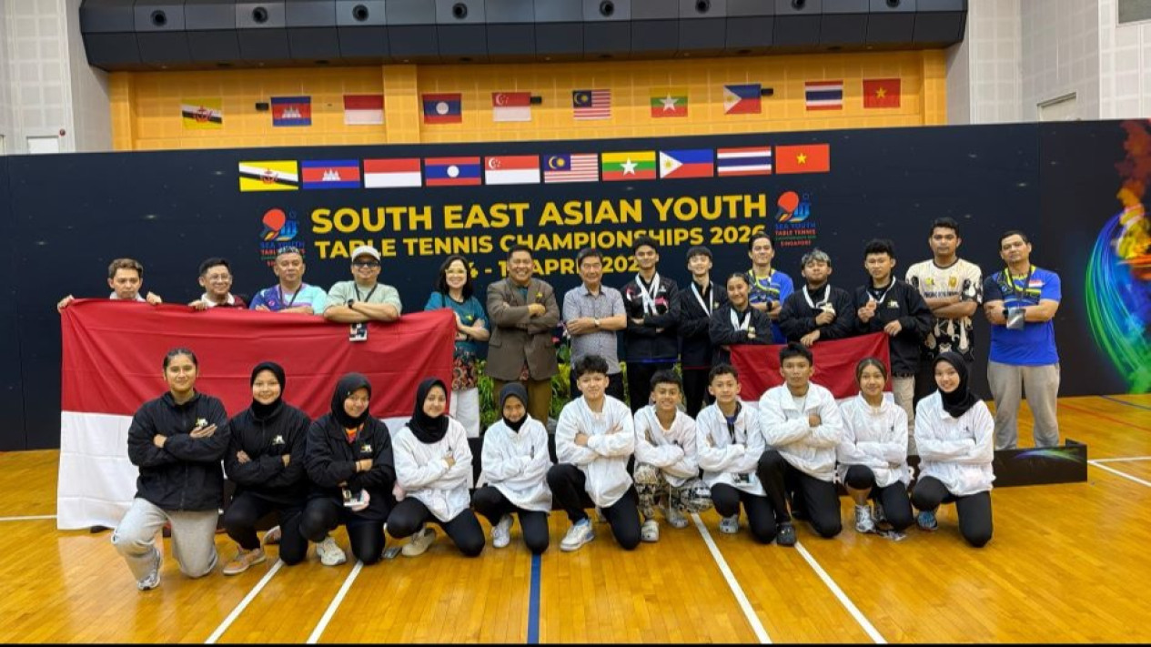 Tim Tenis Meja Indonesia Sabet 1 Emas dan 4 Perunggu di ITTF-ATTU SEA Youth Championships Singapore 2026
            - galeri foto