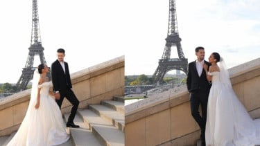 Potret Jennifer Coppen dan Justin Hubner Foto Prewedding Berlatar Menara Eiffel, Romantis Banget!