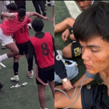 Viral! Pemain Bhayangkara FC Layangkan Tendangan Kungfu ke Wajah Penggawa Dewa United di EPA Super League U-20