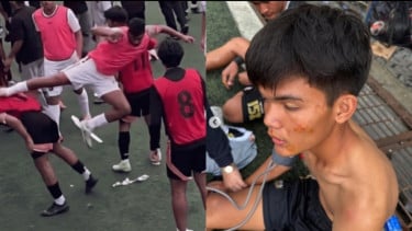 Viral! Pemain Bhayangkara FC Layangkan Tendangan Kungfu ke Wajah Penggawa Dewa United di EPA Super League U-20