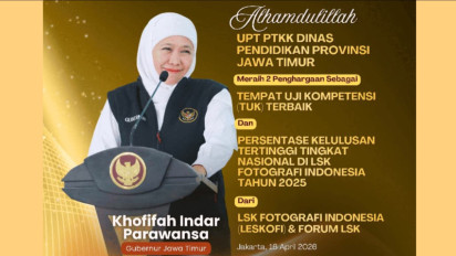 Pusat Pengembangan Teknis Ketrampilan Kejuruan Jatim Sabet Dua Penghargaan Bergengsi Nasional