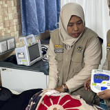 24 Jam Klinik Kesehatan Haji Indonesia Melayani Jemaah Haji