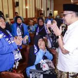 Menhaj Lepas 391 Jemaah Embarkasi Jakarta-Pondok Gede