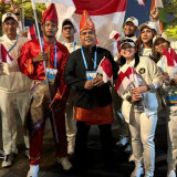 Gunakan Baju Adat, Kontingen Tim Indonesia Curi Perhatian di Opening Ceremony Asian Beach Games Sanya 2026