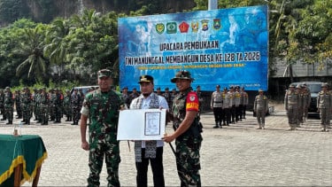 Pembangunan Hingga Edukasi Ketahanan Pangan Jadi Rangkaian Program TMMD ke-128 Berlangsung di Cilegon