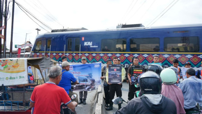 Rawan Kecelakaan, KAI Bandara Ajak Masyarakat Patuhi Rambu di Perlintasan Sebidang