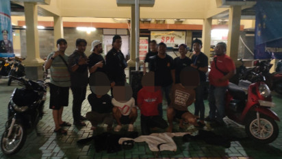 Polisi Tangkap Empat Begal Pemotor di Gunung Sahari, Barang Bukti Celurit Disita