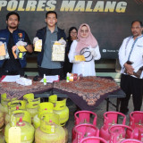 Polres Malang Bongkar Penyalahgunaan LPG 3 Kg yang Disuntik ke Bright Gas untuk Dijual Berantai