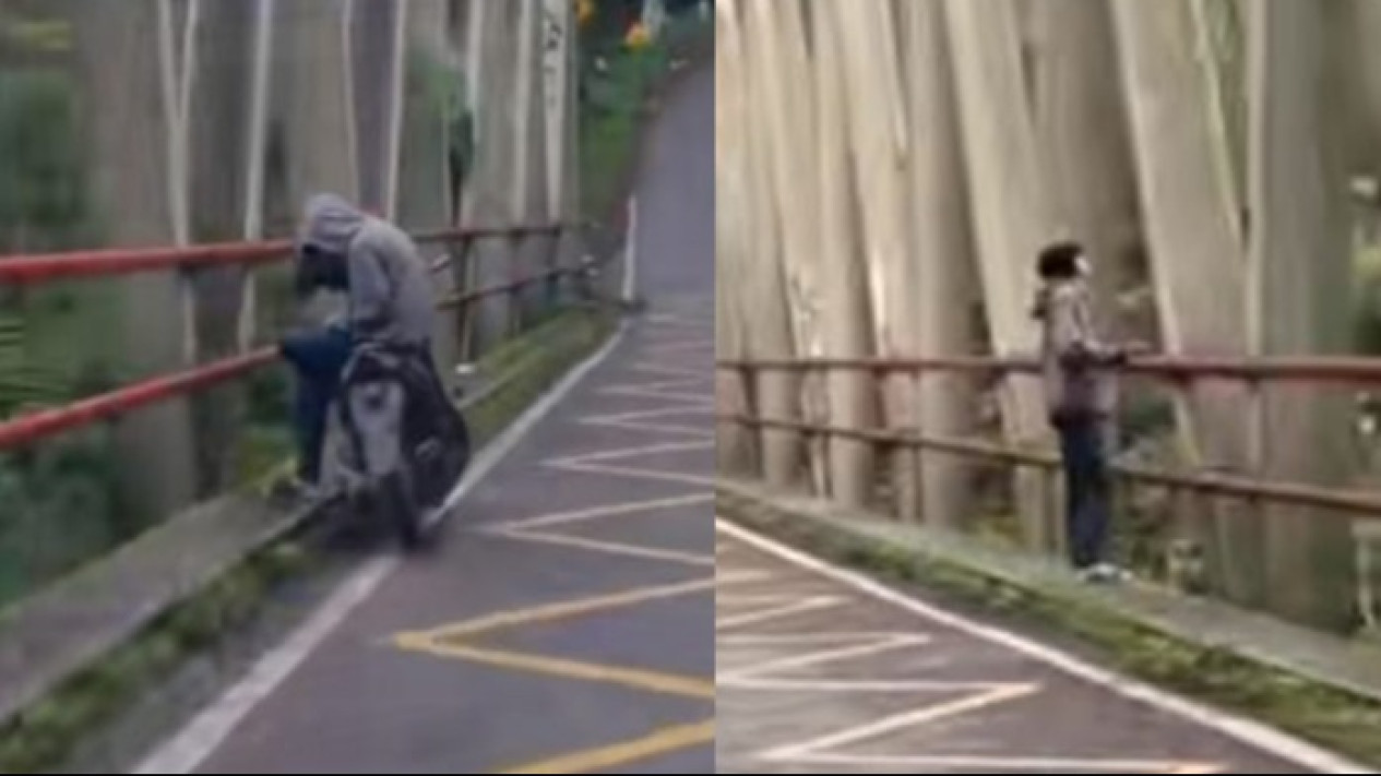 Belum Sebulan Jembatan Cangar Sudah Makan Korban Lagi, Kerap Jadi Tempat Orang Putus Asa
            - galeri foto